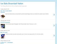 Tablet Screenshot of icebatsbroomball.org